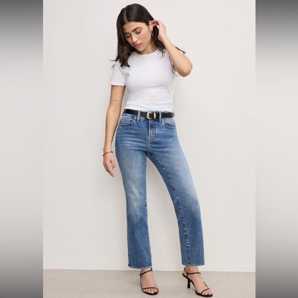 Good American Always Fits Straight Jeans - Petite